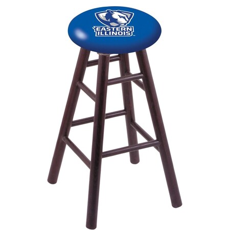 Holland Bar Stool Co Oak Bar Stool, Dark Cherry Finish, Eastern Illinois Seat RC30OSDC